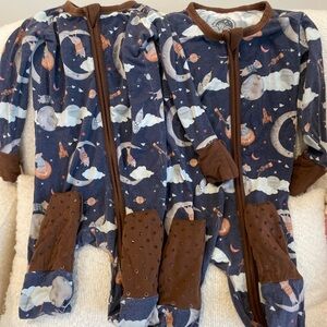 Big dreams little Jammie’s. SZ 6-12 months bamboo sleepers
